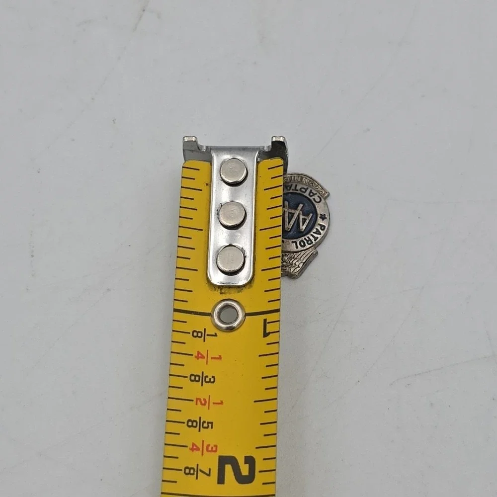 Vtg‎ AAA Patrol Service Captain Shield Silver Tone No Pin